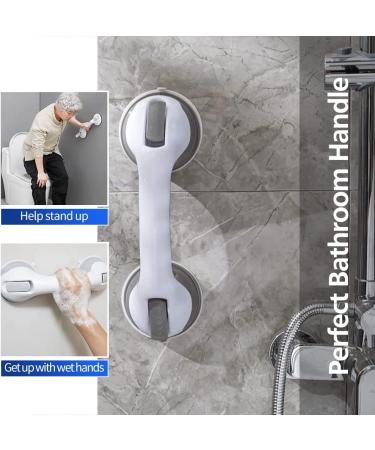 2 Pack 12 Bathroom Shower Handle with Strong Suction Cup Grip - Safety Grab Bars for Elderly & Handicap - Buy Online on GoSupps.com