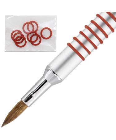 PANA 3D Kolinsky Acrylic Nail Art Brush Size #5 - Silver Non-Slip Grip for Stunning 3D Flower Designs - International Shipping Available - Buy Online on GoSupps.com