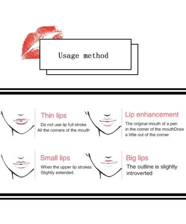Allbesta 12 Colors Waterproof Lip Liner Pencil Dark Red Brown Lipstick Lip Contour - Buy Online on GoSupps.com