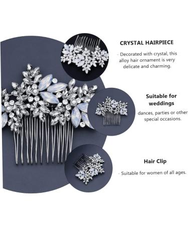 FRCOLOR 1 Pc comb rhinestone hair accessories rhinestone barrettes wedding hair clip rhinestone hair clip bridal hair clip rhinestone headpiece wedding flowers manual alloy bride - Buy Online on GoSupps.com