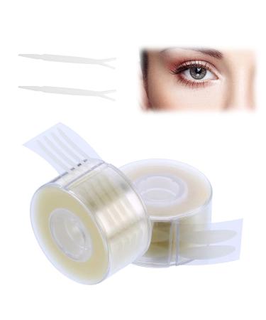 600 pieces of eyelid stripes invisible slide pipe tapes eyelid lifting without surgery loophid tape strip waterproof eyelid sticker tape with fork rods tweezers