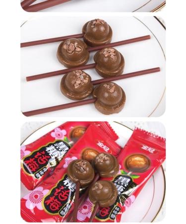 Sour and Sweet Black Sugar Plum Lollipop Hard Candy Candy Snacks Chinese Plum Flavored Fruit Candy Instant Preserved Fruit Ready to eat Dim Sum Wedding Candies Dessert Snacks Gifts (3bag (60 pieces)) - Buy Online on GoSupps.com