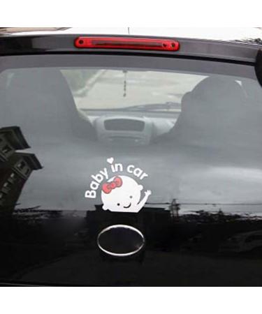 Baby on Board Car Decal Sticker - 2X Girl Sticker for Safety & Cute Vinyl Design - Buy Online on GoSupps.com