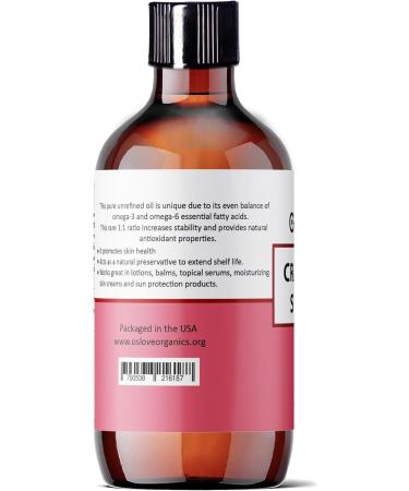 OSLOVE Unrefined Cranberry Seed Oil 4 oz - Cold Pressed - Moisturizer for Skin & Hair - Anti-Aging & Softening Benefits - International Shipping Available - Buy Online on GoSupps.com