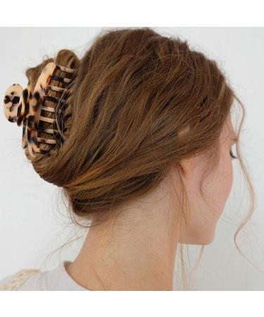 Big Claw Hair Clips - 3.8 Inch Tortoise & Leopard Print for Women | Strong Hold, French Design (2 Packs) - Buy Online on GoSupps.com