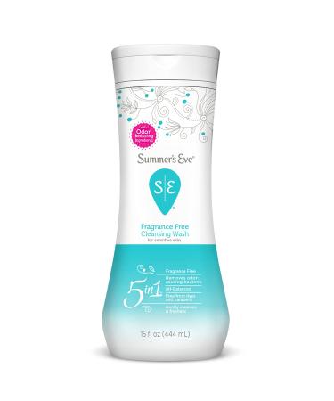 Summer's Eve 5 in 1 Cleansing Wash Fragrance Free 15 fl oz (444 ml)