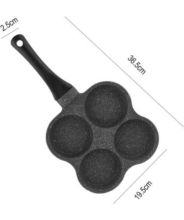 WIPPWER Saucepan 4-Hole Pancake Omelet Eggs Pan Frying Pot Breakfast Maker Kitchen Utensil Saucepan Cookware Wok - Buy Online on GoSupps.com