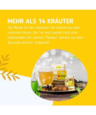 Buy Link Natural Samahan Tea 100% Authentic Ayurvedic Herbal Tea Direct Shipping from Germany 25 Bags (100g) - Buy Online on GoSupps.com