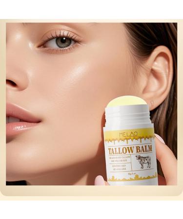 HOPHAT Beef Tallow Balm Stick Beef Tallow for Skin Grass Fed Tallow & Honey Balm Stick Moisturizing Skin Care Cream for Dry Skin - Buy Online on GoSupps.com