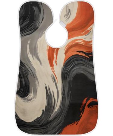 Beard Bib Apron - Abstract Ink Beard Hair Catcher for Men | Perfect Father's Day Anniversary & Christmas Gift | Includes 2 Suction Cups - Buy Online on GoSupps.com