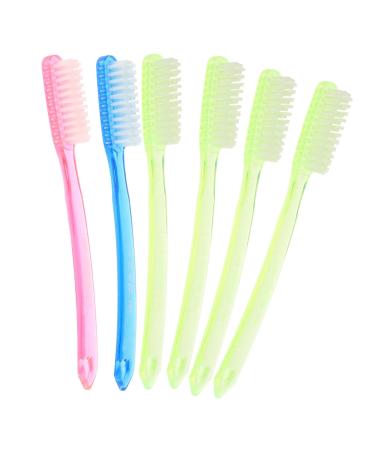 6pcs XXL Toothbrush Toothbrushes Colorful Toothbrush XXL Carnival Brush For Adults Travel Bulk