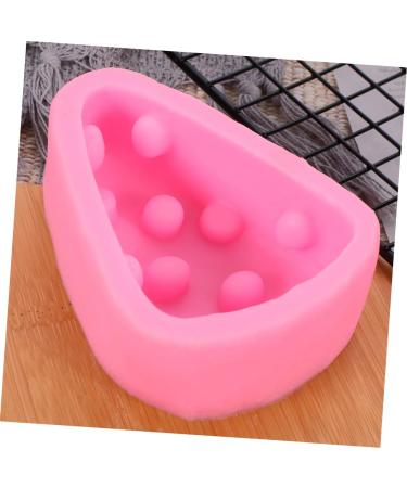 MAGICLULU Soap Mold Triangle Mold Sushi Mold Maker Capacillos para Cupcake Silicone Baking Molds Silicone Cheese Mold Cookie Mold Silicone Candy Mold Cakes Chocolate France 3D Pink - Buy Online on GoSupps.com