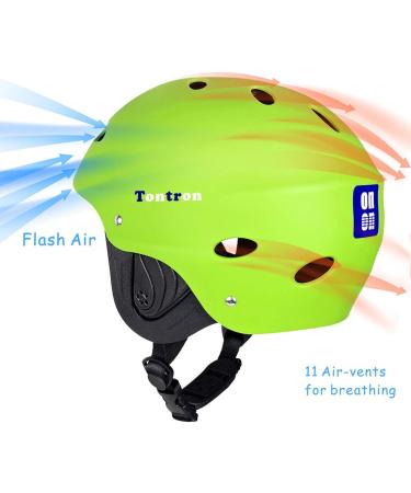 Tontron Adult Kayaking Wakeboarding Waterskiing Helmet - Matte Spring Green, Large - Buy Online on GoSupps.com