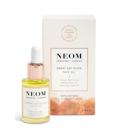 Neom Great Day Glow Face Oil 28ml | Lightweight Soothing Hydrating | Nourish skin & reduce pores | 100% natural | Scent to Make You Happy