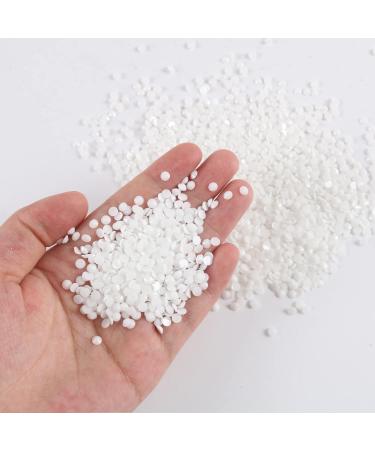 2500pcs 4mm AB Jelly Rhinestone Non Hotfix Nail Stones - DIY Nail Art Decoration - Chalk White - Buy Online on GoSupps.com