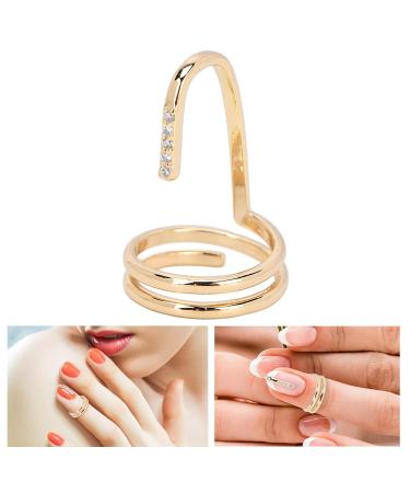 Fashion Fingernail Opening Ring | Trendy Nail Art Jewelry for Ladies | Decorative Nail Accessories - Buy Online on GoSupps.com