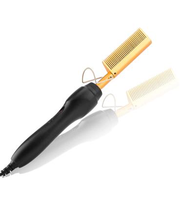 Aethland Hot Comb Electric Hair Straightener - Adjustable High Heat Iron Comb for Natural Black Hair & Wigs - Buy Online on GoSupps.com