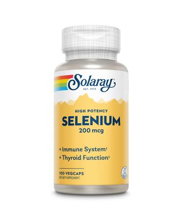 Solaray Selenium High Potency  200 mcg 100 VegCaps
