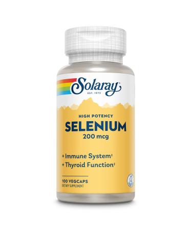 Solaray Selenium High Potency  200 mcg 100 VegCaps - Buy Online on GoSupps.com