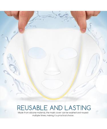 TEHAUX Lot De 3 Masques En Silicone R utilisables Taille Hydratants Et L gers Masques Faciaux F minins Adapt s Aux Soins Peau Domicile Salon Couleurs Blanc or Et Rose - Buy Online on GoSupps.com
