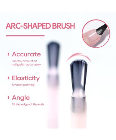 Jelly Gel Nail Polish Set - 6 Colors Nude & Sheer UV Soak Off - Perfect Valentine's Day Gift - Buy Online on GoSupps.com