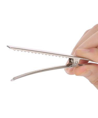 30 Pieces Metal Crocodile Hair Clips - Non-Slip Barrette DIY Accessories for Women & Girls - 56mm & 75mm Silver - Buy Online on GoSupps.com