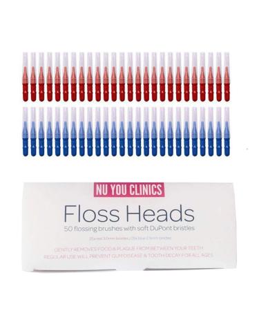 N Noble One Interdental Slim Brush 50 Count Toothpick Tooth Flossing Head Dental Brush flosser Picks Between Tooth Cleaning Tool