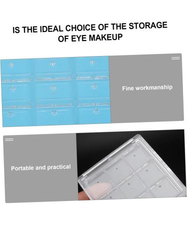 Ipetboom 20 Pcs Eye Shadow Box Eyeshadow Blush Powder Case Makeup Organizer Case Travel Compartment Platen 8x8cmx5pcs Transparent Colorx5pcs - Buy Online on GoSupps.com