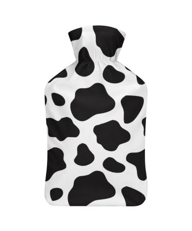 Cow Hot Water Bottle With Cover Plush Bed Bottle Hand Warmer For Adults And Children 26.5X15.3cm
