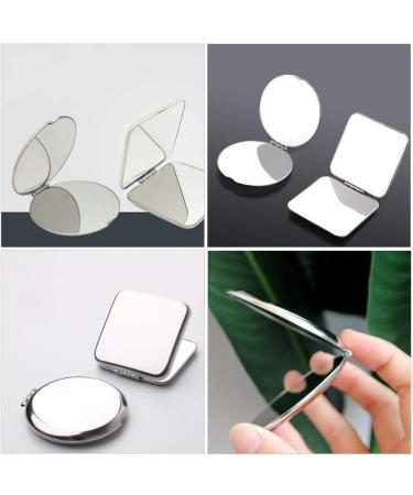 Minkissy Handbag Round Compact Cosmetic Mirror Double-Sided Travel Cosmetic Mirror Bag Hand Mirror Changing Mirror for Money Foldable Carry Bag - Buy Online on GoSupps.com