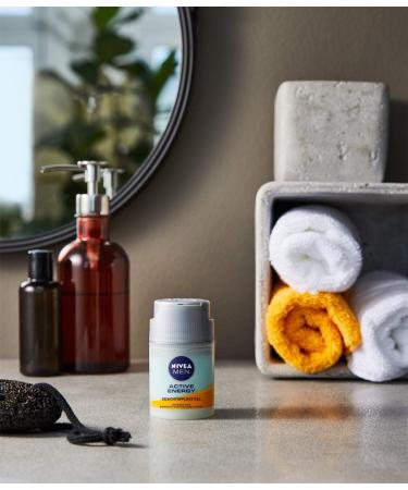 Beiersdorf NIVEA MEN Active Energy facial care gel 50 ml revitalizing facial cream for men fastabsorbing moisturizer against signs of fatigue - Buy Online on GoSupps.com