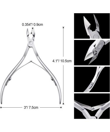 RIYAN 8 Pieces of Stainless Steel Cuticle Trimmer Pointed Blade Removal Scissors Nails and Toenails Manicure Tool - Buy Online on GoSupps.com