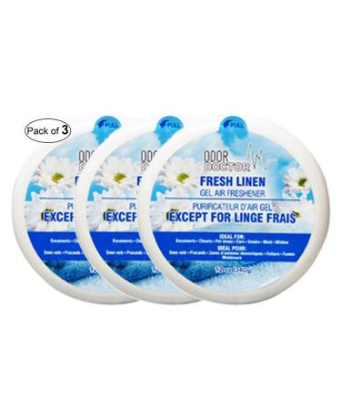Odor Doctor Gel Air Freshener- Fresh Linen (340g) (Pack of 3)