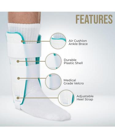 ORTHO DEPOT Air Cushion Ankle Brace - Adjustable Stabilizer with Compression Support - Buy Online on GoSupps.com