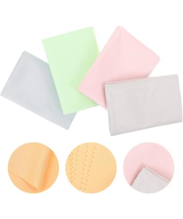 4pcs Eyeglass Cleaning Cloths - Large Microfiber Wipes for Lens & Glasses | Streak-Free & Fingerprint Removal - Buy Online on GoSupps.com
