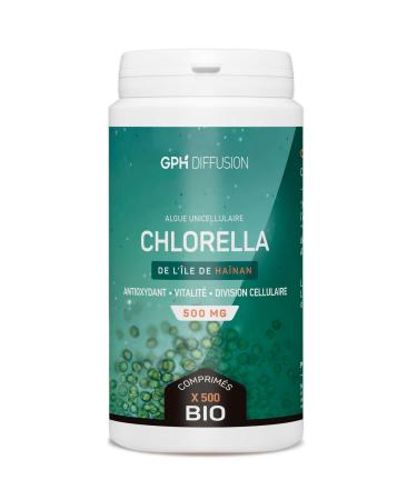 Organic Chlorella 500mg - 500 tablets