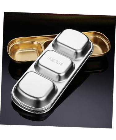 Ciieeo 6 Pcs Seasoning Dish Seasoning Plate Metal Small Appetizer Dish Sauce Dish Stainless Steel Dipping Bowls Metal Condiment Dishes Wasabi 304 Stainless Steel Japan Household 20x8cmx2pcs As Shownx2pcs - Buy Online on GoSupps.com