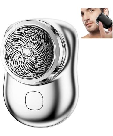 Mini Shaver Portable Electric Shaver, 2023 New Upgrade Portable Electric Shave, Magic USB Mini Shaver Electric Razor for Men, Easy One-Button Use Suitable for Home,Car,Travel and Gifts(Grey)