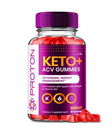 Proton Keto ACV Gummies Advanced Weight Management Protein Keto ACV Gummies Proton Keto Plus Gummies with Apple Cider Vinegar Supplement 1000mg Proton Keto+ACV Gummies Reviews (1 Pack)