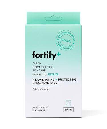 Fortify Under Eye Pads - Moisturizing & Anti Aging | Rejuvenates + Protects Skin | Clean Beauty | Made in Korea - 5 Pairs