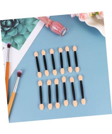 WOONEKY 24pcs Eyeliner Sponge Brush Smudge Eye Brush Dual Ended Eyeshadow Brush 7cm Black - Buy Online on GoSupps.com