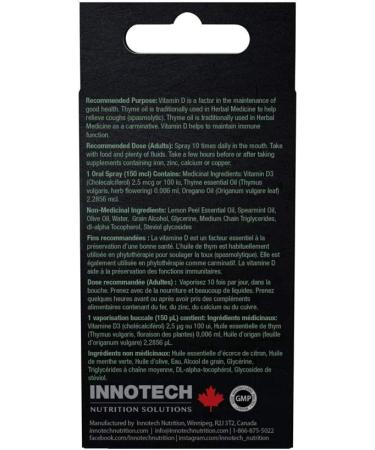INNOTECH Nutrition Colflex Oregano Throat Spray - Arctic Mint 25ml - Organic Relief - Buy Online on GoSupps.com