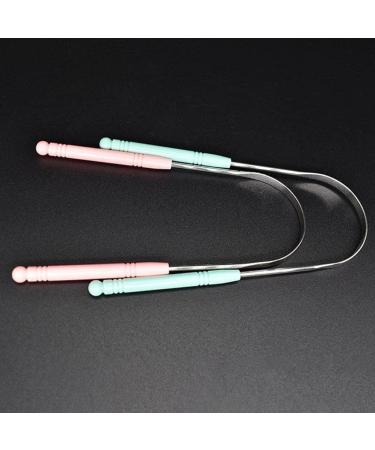 High-Quality Steel Tongue Scraper & Cleaner - R0K0 Comfort Oral Hygiene Tool - 1 Piece Tongue Brush Set - Buy Online on GoSupps.com