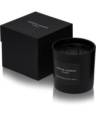 Edward George London Large Scented Candle Pomegranate Noir - 27oz | Premium Luxury Candle for Home D cor & Relaxation | International Shipping Available - Buy Online on GoSupps.com