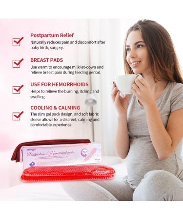 Newgo Cooling Compress Pad for Postpartum Relief | Reusable Perineal Cooling Pack - 6 Washable Cool Pads for Hemorrhoids & Vaginal Care - Buy Online on GoSupps.com