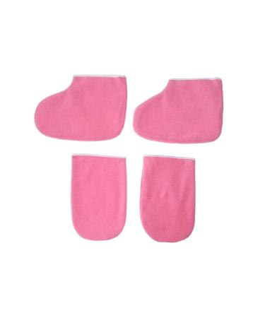 FRCOLOR 2 Pairs Paraffin Bags for Hand Feet Boot Glove Hand Treatment Mitts Whitening Gloves Wax Care Mittens Cloth Booties Mittens Kids Wax Bath Gloves Foot Work Paraffin Wax