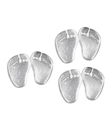 FOMIYES 6 Pairs Forefoot Slipper Pad Foot Pad Sandals Shoe Inserts Shoe Filler Shoes Grip Pads Soft Insoles Forefoot Cushions Gel Insoles Insole Pad Skin Friendly