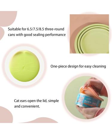 2 Pcs Silicone Tin Can Lids 1 Fit 3 Standard Size Can Lids for Dog Food Tin Covers for Dog Food Tin Can Covers for Pet Fits Most Standard Size Food Can - Buy Online on GoSupps.com