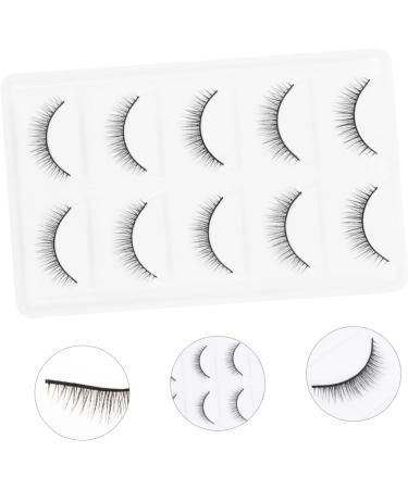 Beavorty 1 Pair Short Eyelash Cosmetic eyelashes false eyelashes False Eye Lashes artificial eyelashes Dense Eyelashes fiber makeup eyelashes false lashes 3d extend curly artificial fiber - Buy Online on GoSupps.com