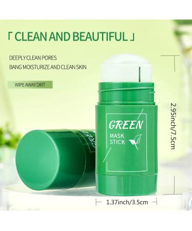 Green Tea Clay Mask Stick for Deep Cleanse and Blackhead Removal - Oil-Control Skincare for Women and Men - Buy Online on GoSupps.com